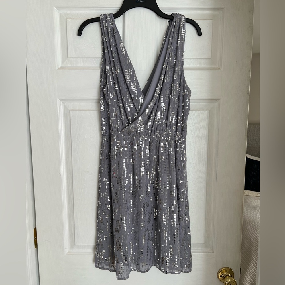 Express - Silver Sequin Dress